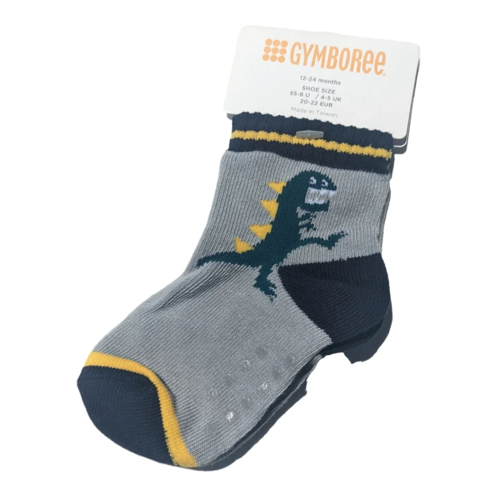 Gymboree Boy 12-24m Shoe Size S5-6 Dinosaur Socks